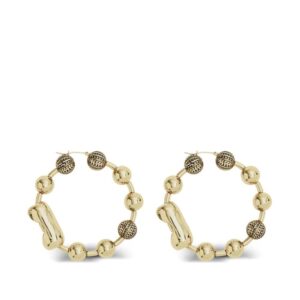 Marc Jacobs  ball-chain hoop earrings