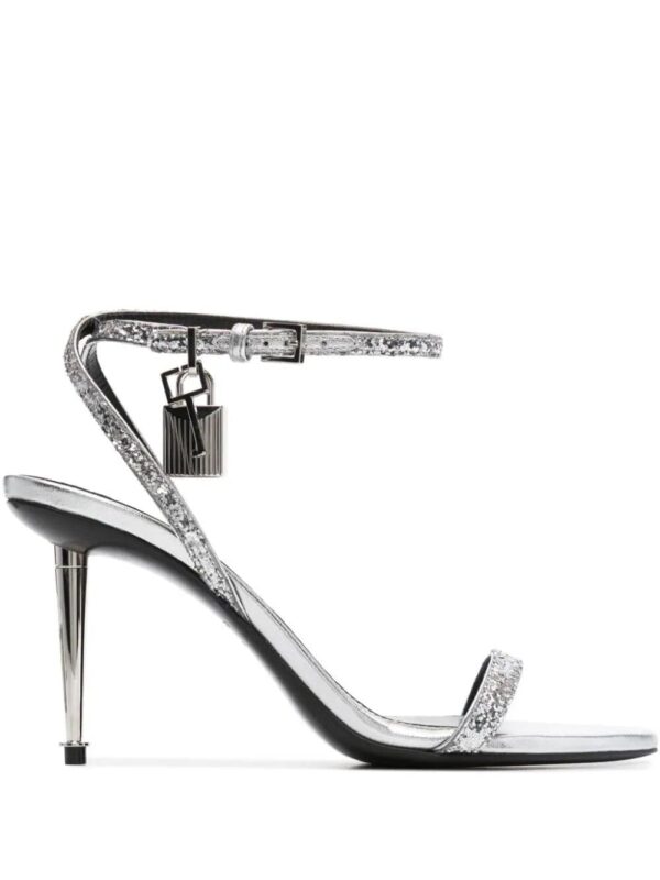 TOM FORD  Padlock 85mm glitter sandals