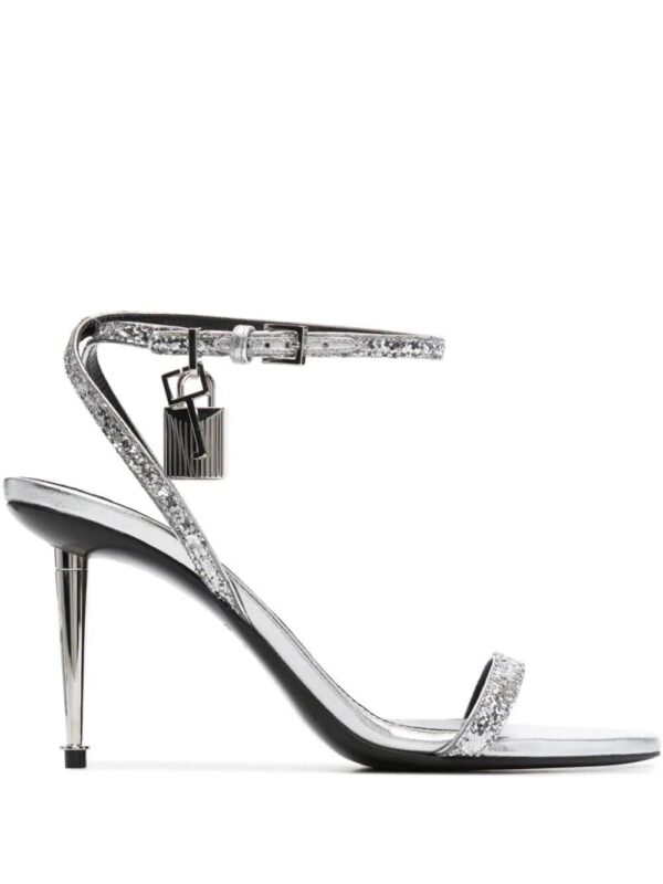 TOM FORD  Padlock 85mm glitter sandals