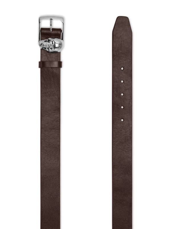 Louis Vuitton skull-buckle leather belt - Image 2