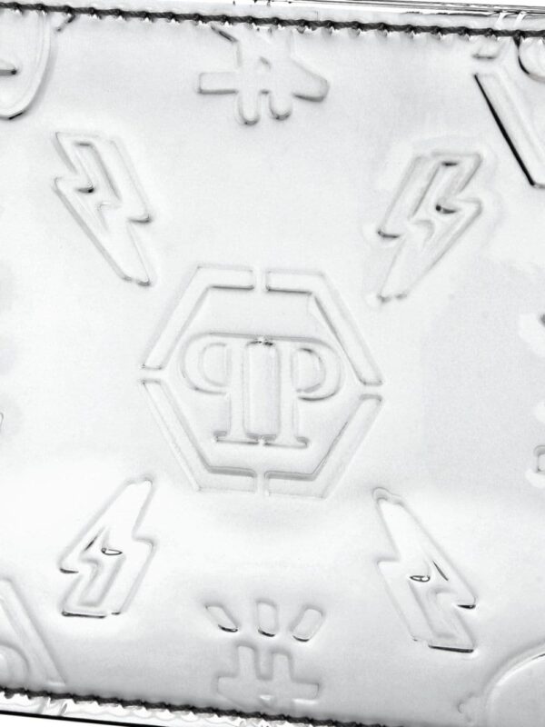 Philipp Plein monogram-debossed leather cardholder - Image 4
