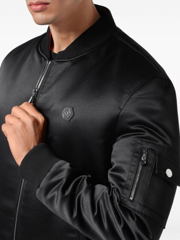 Philipp Plein  satin-finish bomber jacket - Image 4