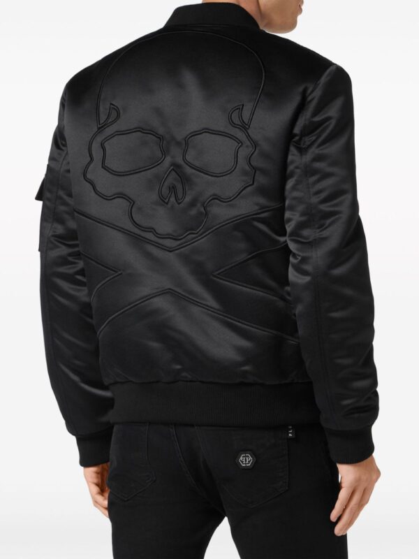 Philipp Plein  satin-finish bomber jacket - Image 3