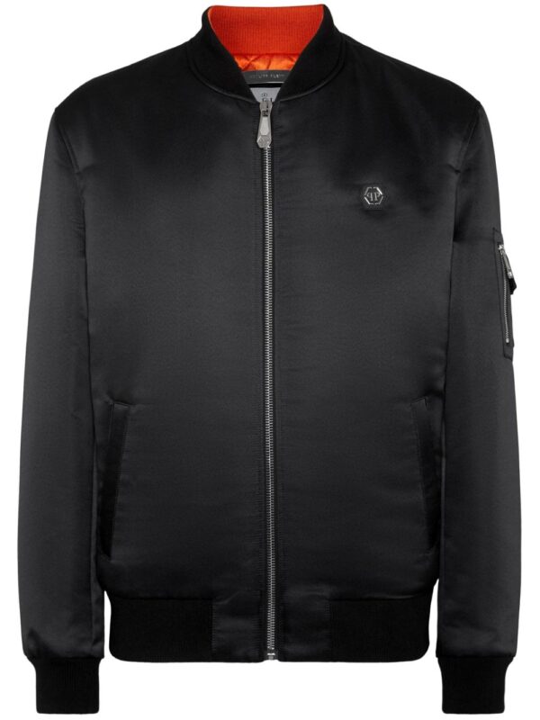 Philipp Plein  satin-finish bomber jacket