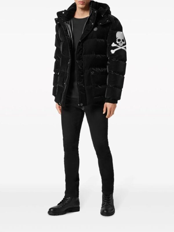 Philipp Plein  skull-print quilted jacket - Image 2