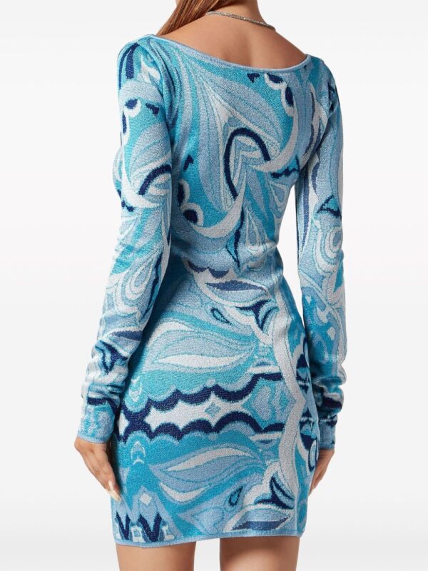 Philipp Plein V-neck knitted minidress - Image 3