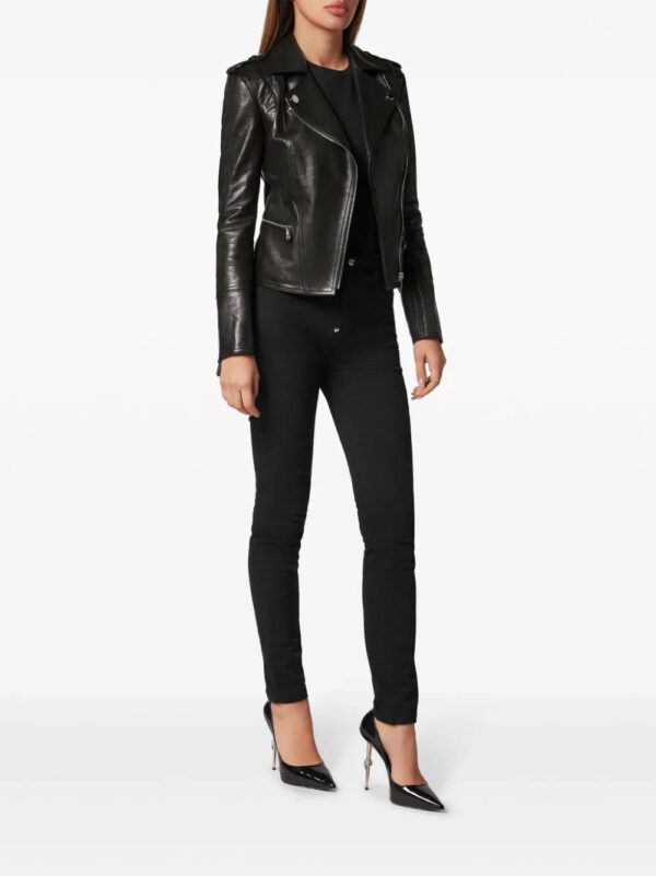 Philipp Plein  leather biker jacket - Image 2