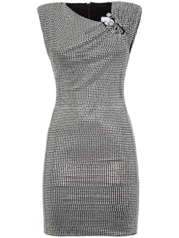 Philipp Plein crystal-embellished mini dress