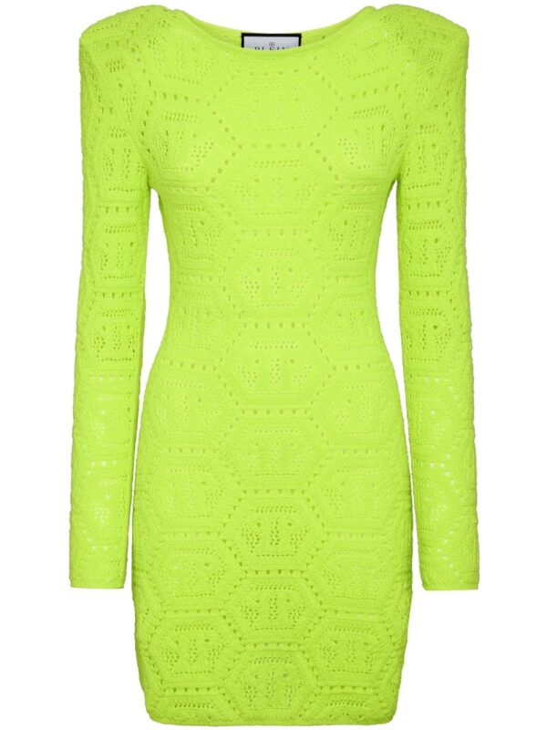 Philipp Plein patterned-knit mini dress