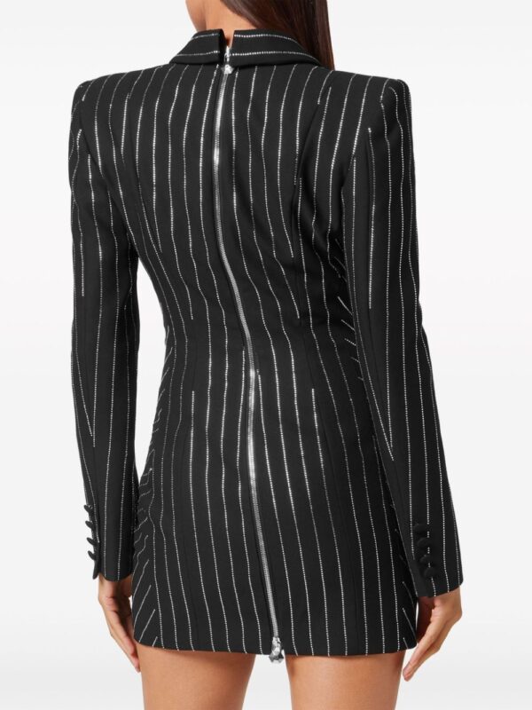 Philipp Plein Cady pinstripe-pattern minidress - Image 4