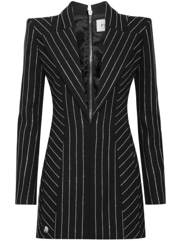 Philipp Plein Cady pinstripe-pattern minidress
