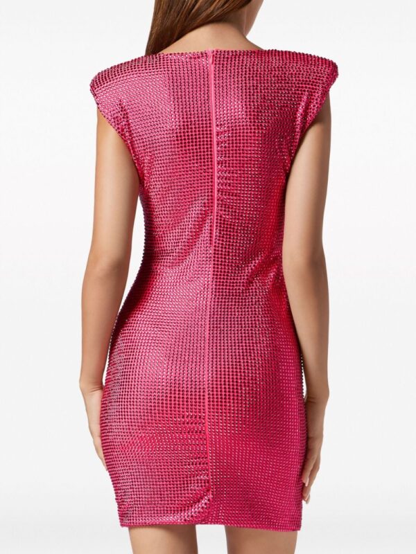 Philipp Plein crystal-embellished mini dress - Image 3