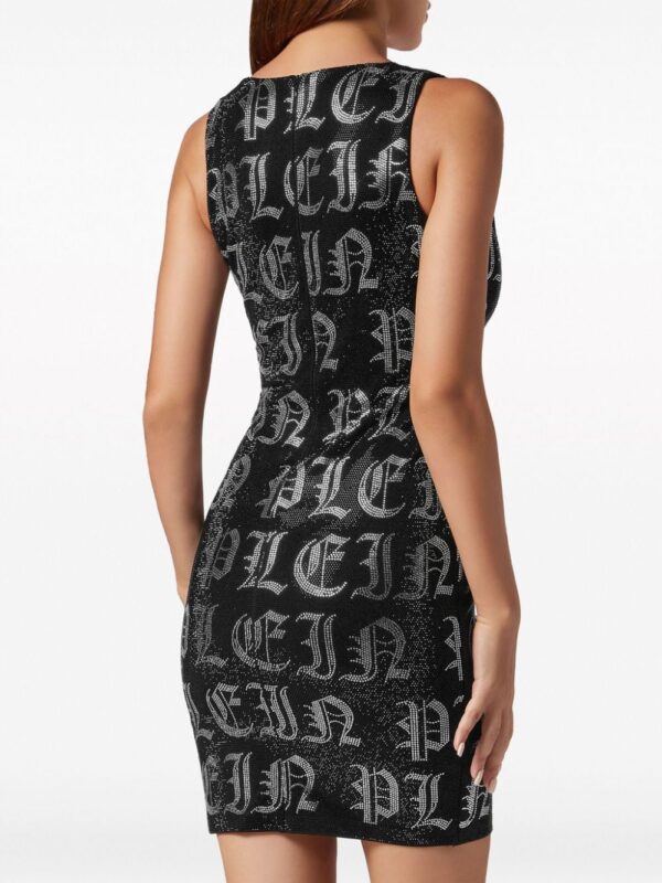 Philipp Plein Gothic Plein rhinestone-embellished minidress - Image 4