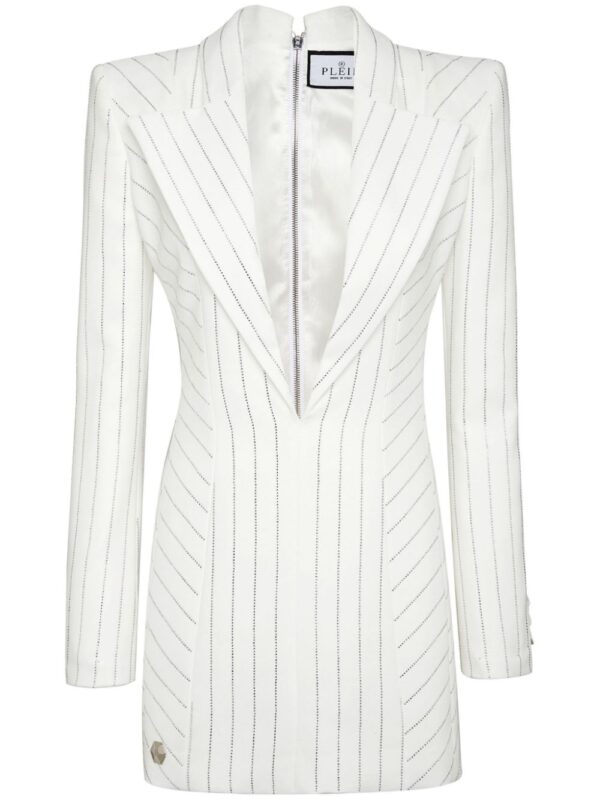 Philipp Plein crystal-embellished long-sleeved minidress