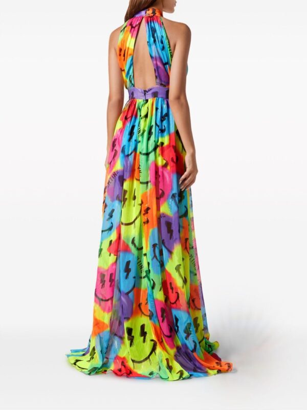 Philipp Plein Smile chiffon maxi dress - Image 3