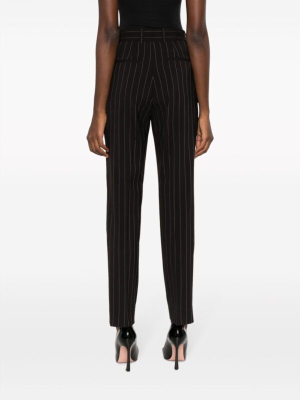 Dolce & Gabbana  stripe-pattern wool tapered trousers - Image 4