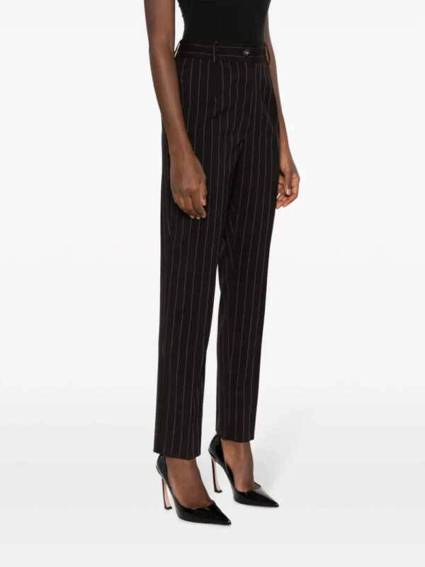 Dolce & Gabbana  stripe-pattern wool tapered trousers - Image 3