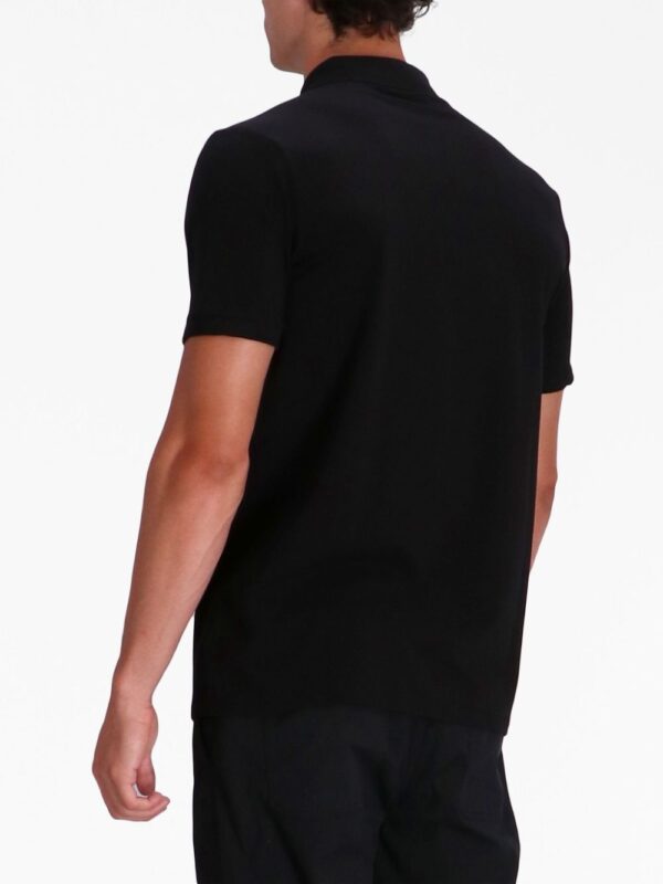 Karl Lagerfeld logo-embossed striped polo shirt - Image 4