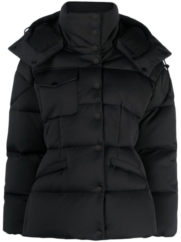 Moncler  logo-patch hooded padded jacket