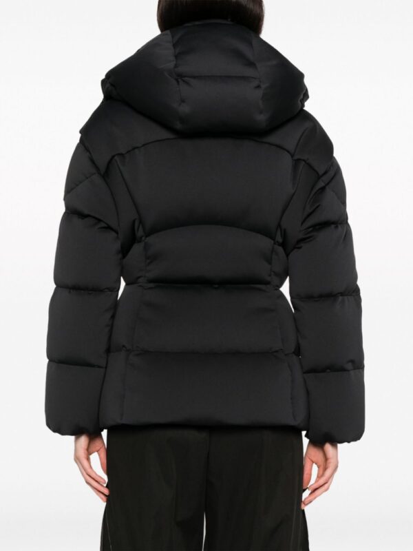 Moncler  logo-patch hooded padded jacket - Image 4
