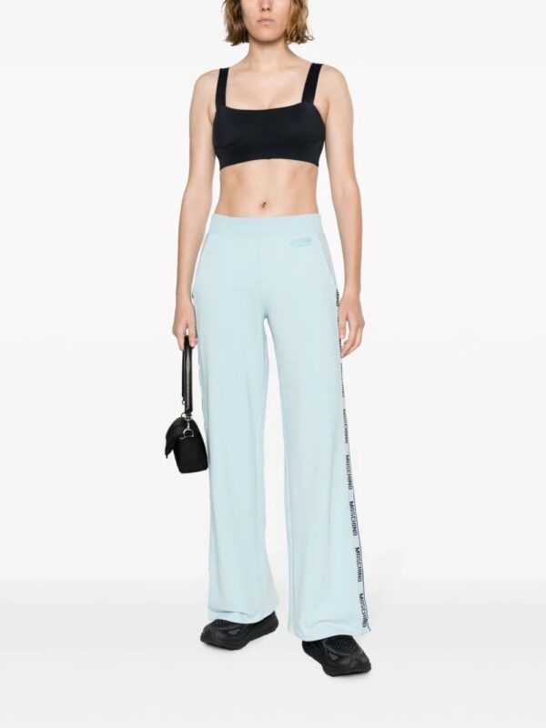 Moschino  logo-trim jersey-cotton track pants - Image 2
