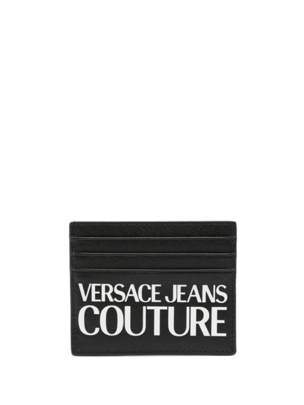 Versace Jeans Couture logo-print leather cardholder