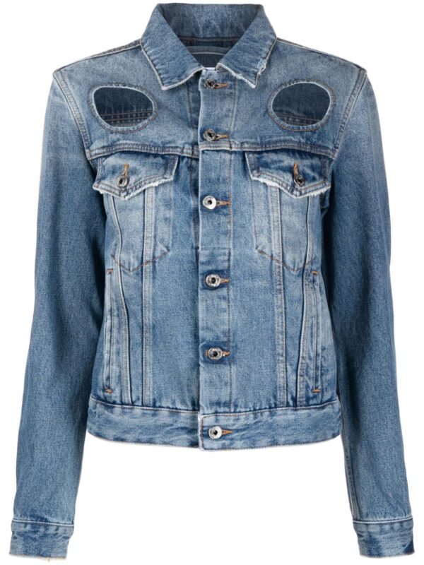 Off-White  cut-out denim jacket
