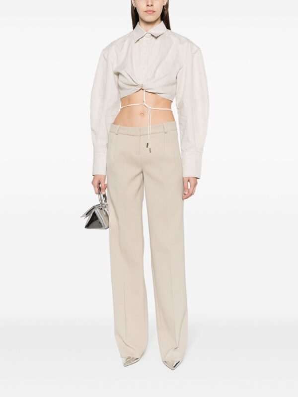 Jacquemus  La Chemise Plidao gathered shirt - Image 2