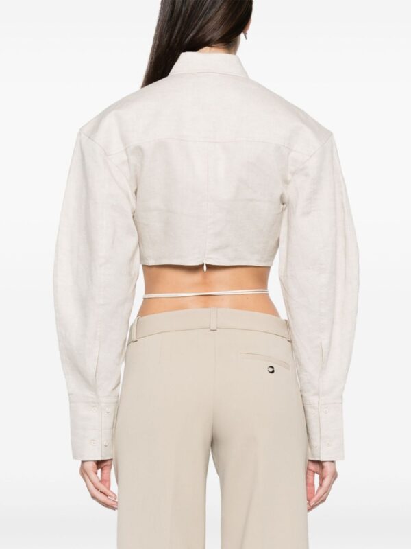 Jacquemus  La Chemise Plidao gathered shirt - Image 4