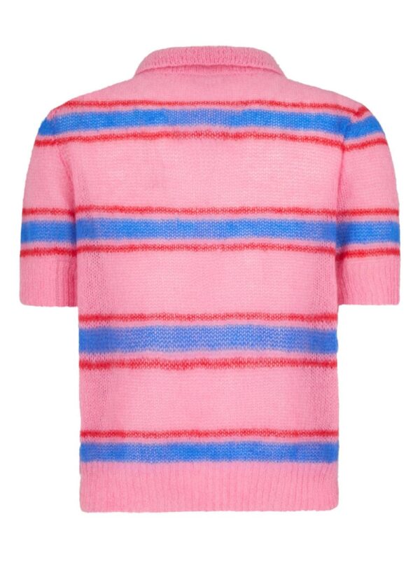 Dsquared2 striped knitted polo shirt - Image 2