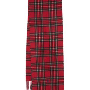 Polo Ralph Lauren  Polo Pony-embroidered tartan check-print scarf