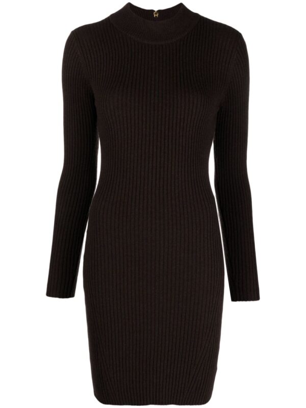 Michael Michael Kors long-sleeved ribbed-knit minidress