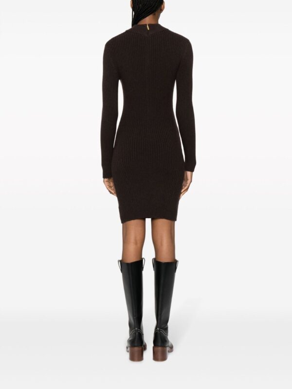 Michael Michael Kors long-sleeved ribbed-knit minidress - Image 4