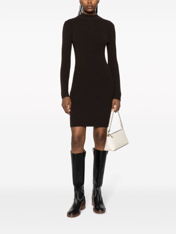 Michael Michael Kors long-sleeved ribbed-knit minidress - Image 2