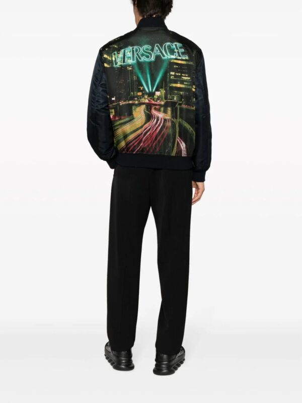 Versace  graphic-print bomber jacket - Image 2