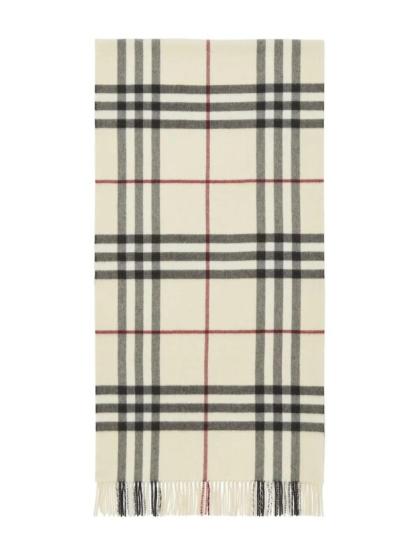 Burberry  check-pattern cashmere scarf - Image 2