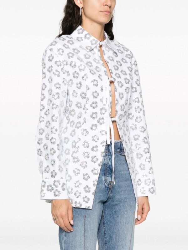 Jacquemus  La Chemise Lavoir Brodée embellished shirt - Image 3