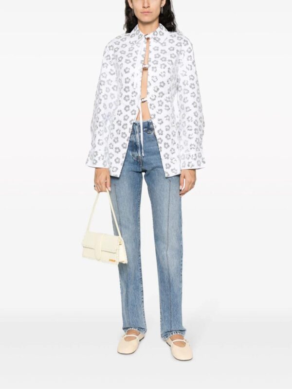 Jacquemus  La Chemise Lavoir Brodée embellished shirt - Image 2