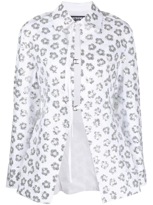 Jacquemus  La Chemise Lavoir Brodée embellished shirt