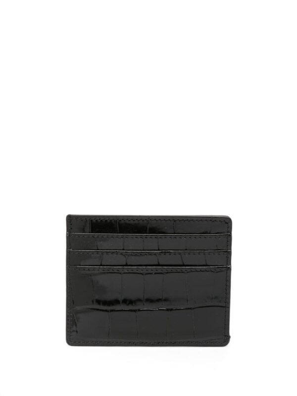 Versace crocodile-effect leather cardholder - Image 2