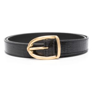 TOM FORD  crocodile-effect leather belt