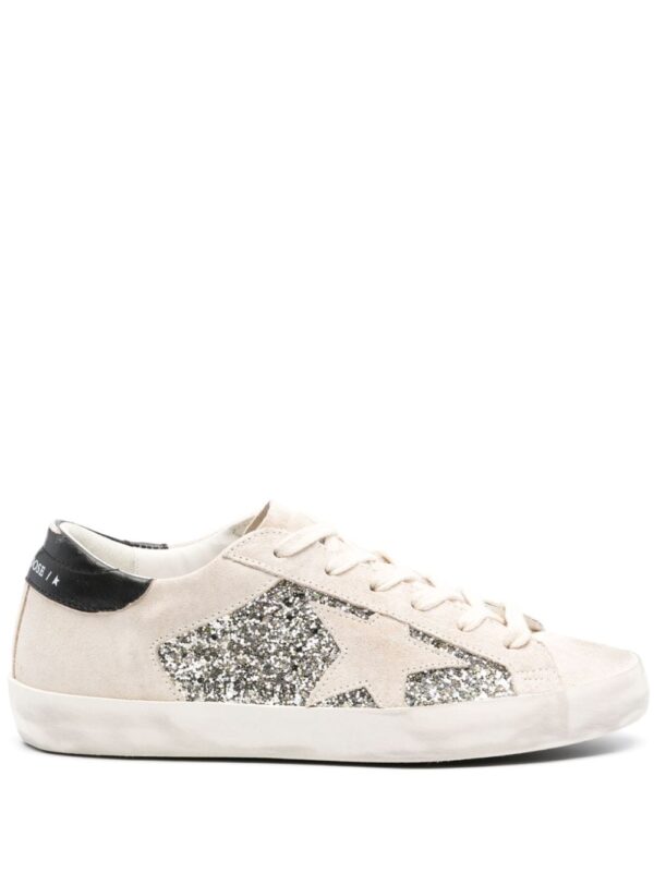 Golden Goose Super-Star glitter suede sneakers