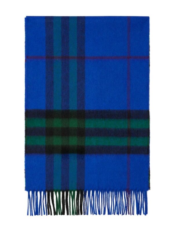Burberry  checked cashmere scarf - Image 2
