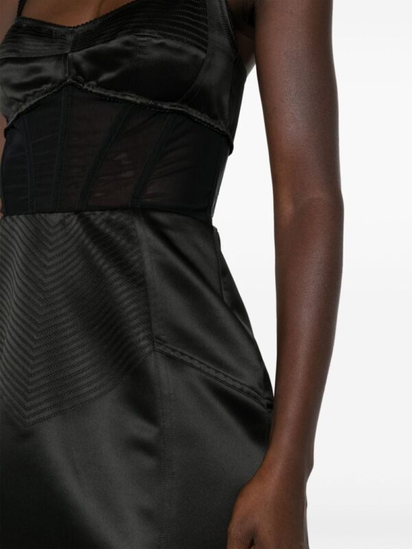 Dolce & Gabbana panelled silk-satin corset dress - Image 5