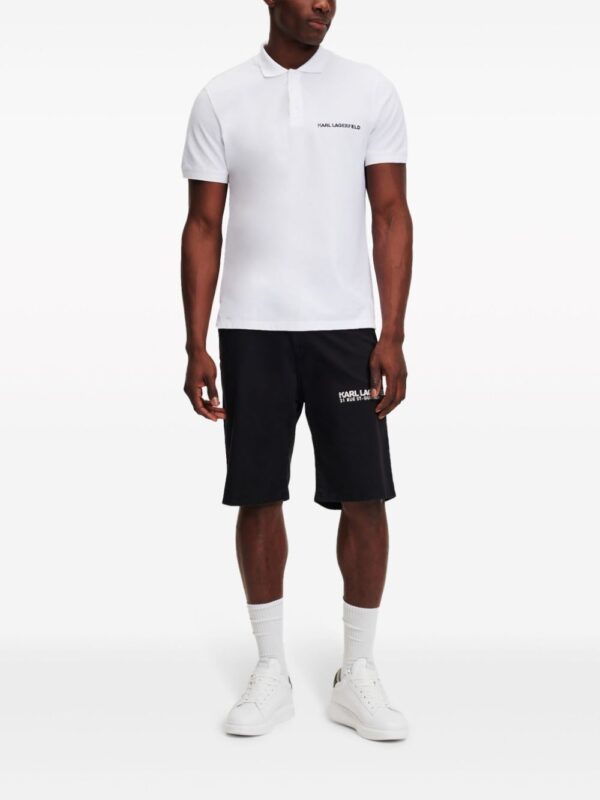 Karl Lagerfeld logo-print organic-cotton polo shirt - Image 2
