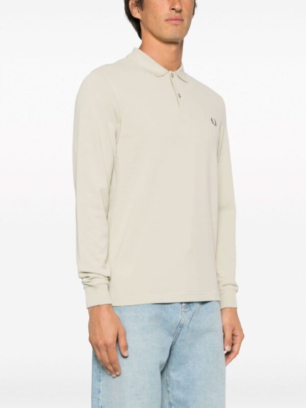 Fred Perry logo-embroidered cotton polo shirt - Image 3