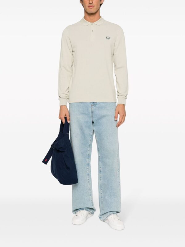 Fred Perry logo-embroidered cotton polo shirt - Image 2