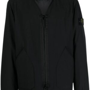 Stone Island logo-patch bomber jacket
