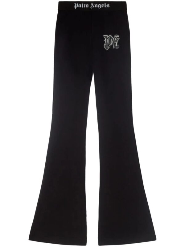 Palm Angels  PA Spray-print flared track pants