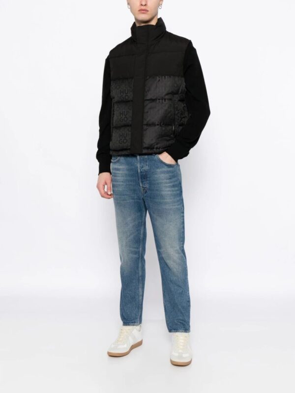 HUGO  engraved-logo padded gilet - Image 2